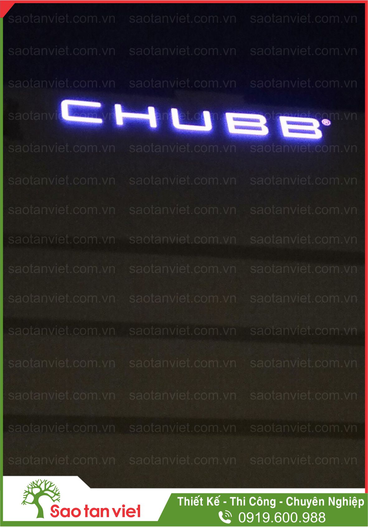 bảng hiệu quảng cáo chubb 6