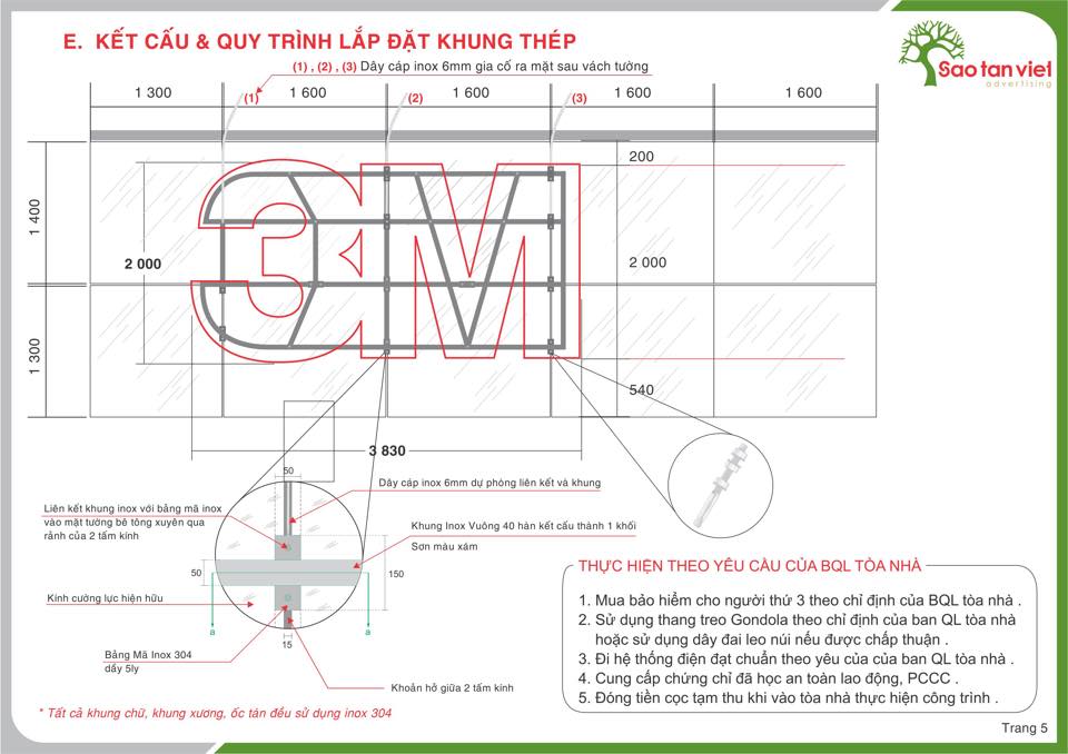 Bang ve thi cong Logo 3M 2