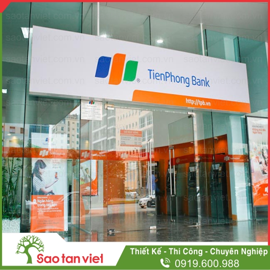hộp đèn tiên phong bank