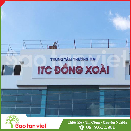 chữ tole sơn tĩnh điện decal 3m