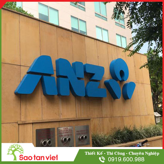 chữ tole sơn tĩnh điện ngân hàng anz