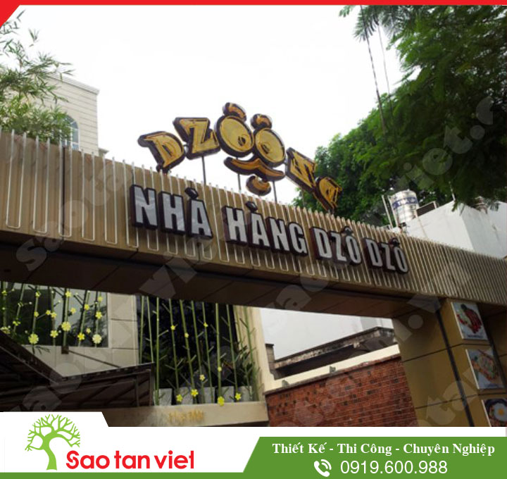 logo đèn neonsign và chữ mica nổi dzo dzo