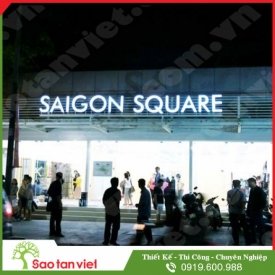 Chữ inox làm hộp nổi - Đèn Led (SAIGON SQUARE)