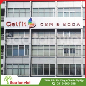 Chữ inox - Mặt mica ép nổi 3D - Đèn Led (Getfit)