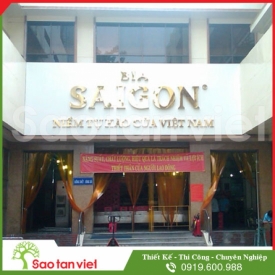 Chữ Inox Vàng Làm Hộp Nổi (Bia Sài Gòn)