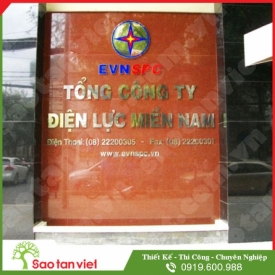 Chữ Inox Vàng Làm Hộp Nổi (EVN)