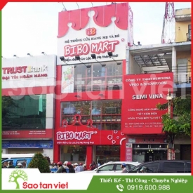Mặt Dựng Nhôm Aluminium - Bibo Mart Cộng Hoà