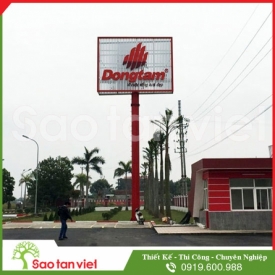 Pano - Chữ Tole - Mặt mica dán decal 3M - Led module phát sáng (Dong Tam HD)