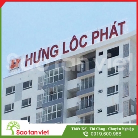 Rooftop Sign Chữ Alu - Đèn Led Viền Phát Sáng