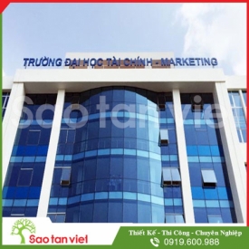 Rooftop sign Aluminium - Led điểm phát sáng (Trường ĐH Marketing)