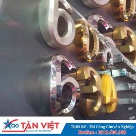 Chữ Inox Và Mica Ép Nổi 3d