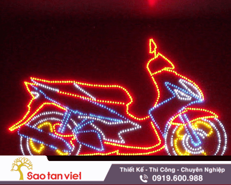 bang den led hinh xe