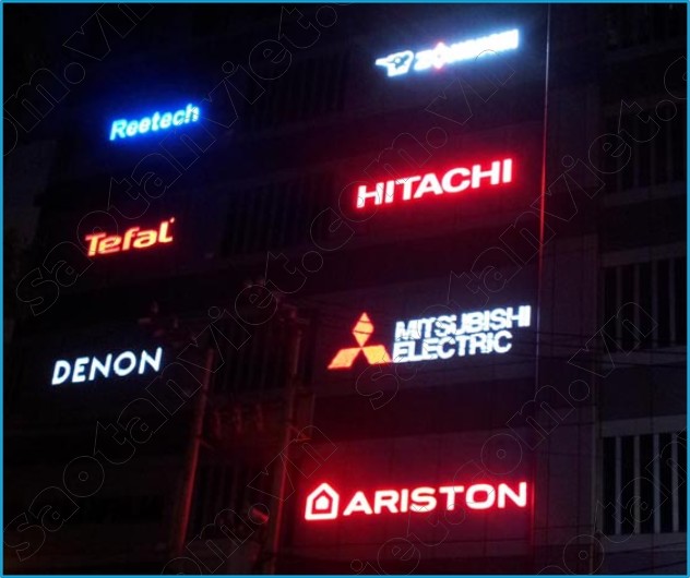 Logo & Chữ nổi - mặt gắn Led RGB