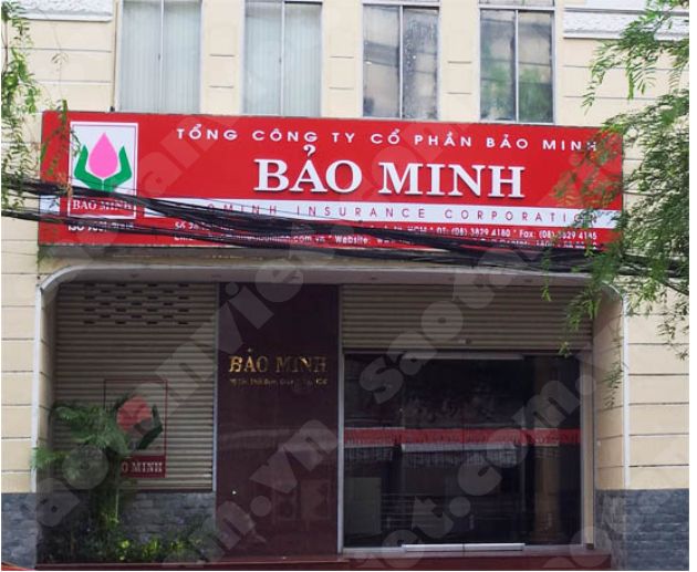 Hộp đèn biển hiệu hiflex chữ mica (Bảo Minh)