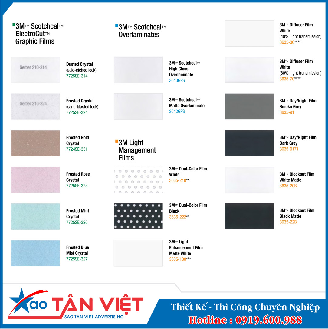 Decal 3M Graphic Film  - Series 3630 (3)
